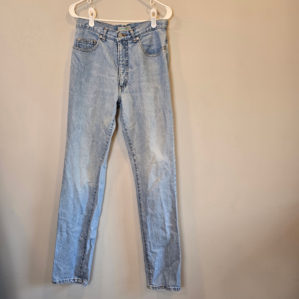 Vintage Guess Light Blue High Rise straight Jeans